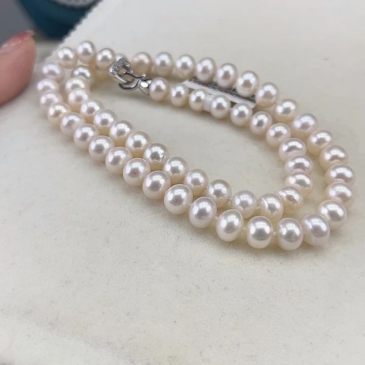 淡水珍珠未镶嵌颈饰8➕炫彩