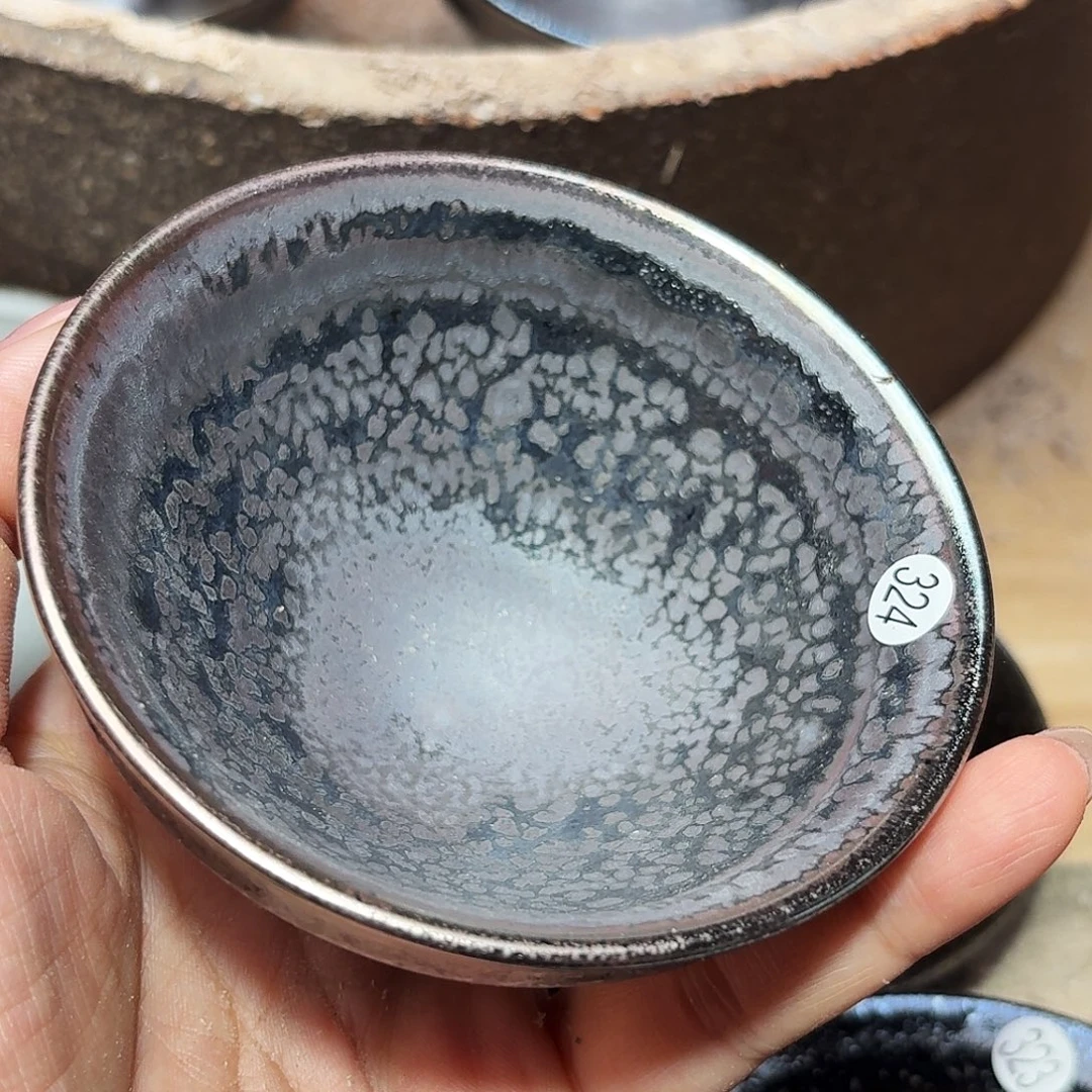 茶盏义兴龙窑建盏324微瑕