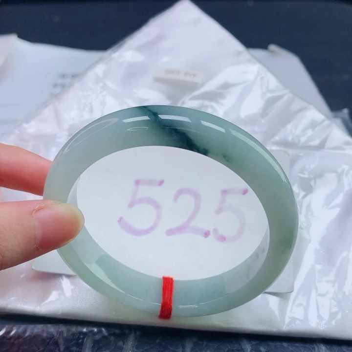 翡翠未镶嵌手镯圈口5859