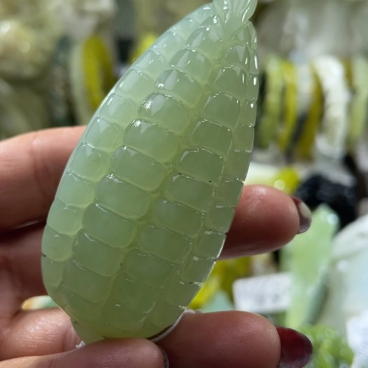 岫玉未镶嵌手把手把