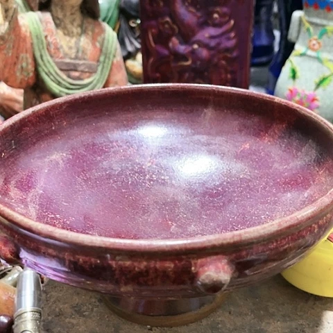 瓦当摆件摆件茶桌茶台陶瓷瓷*缘