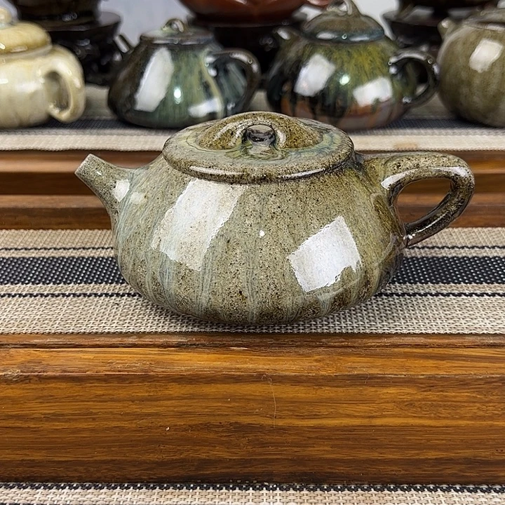 茶壶紫砂柴烧自然釉天花板