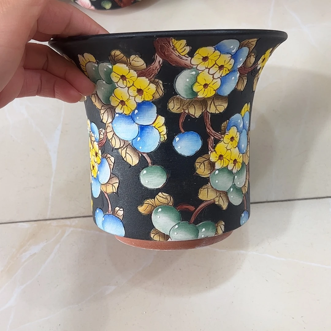 景德镇炫彩手绘口17高15