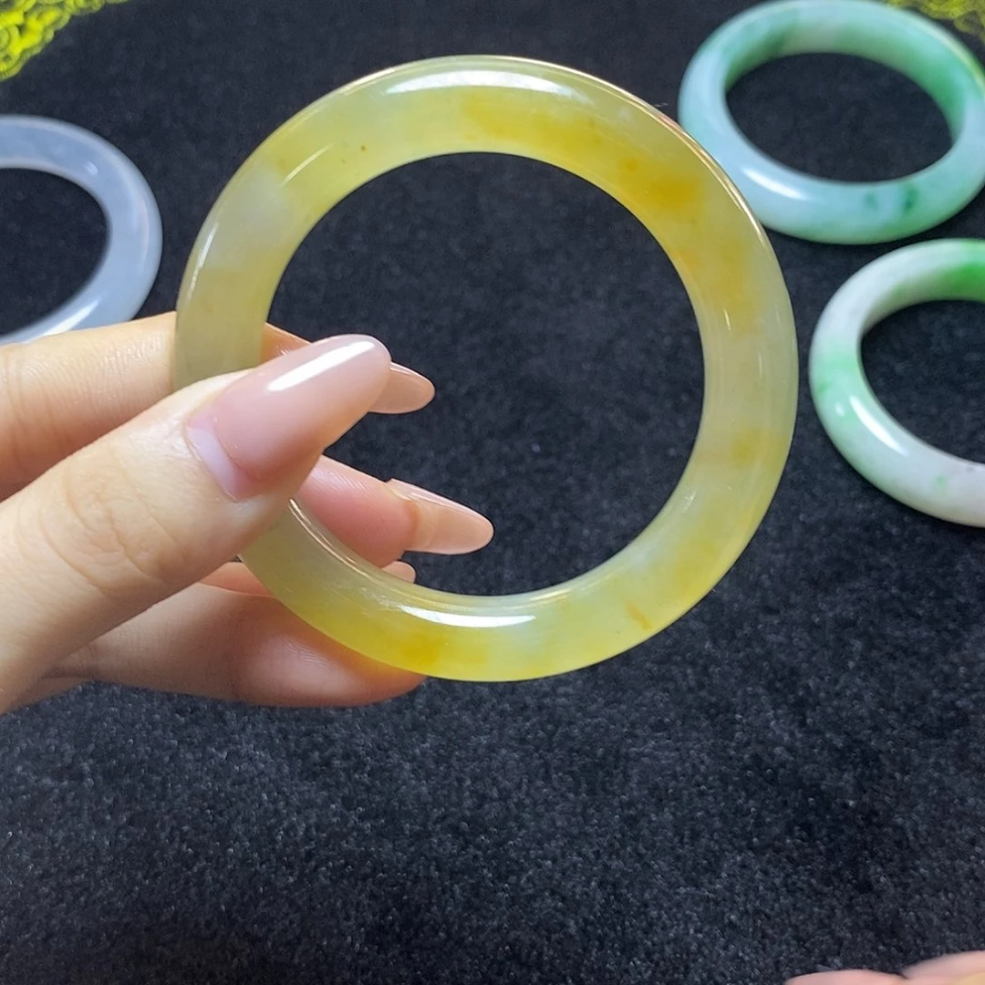 翡翠未镶嵌手镯51.8