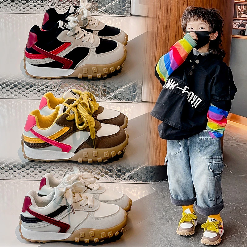 百搭洋气儿童阿甘鞋3-12岁中大童鞋子软底男童运动鞋透气女童跑鞋