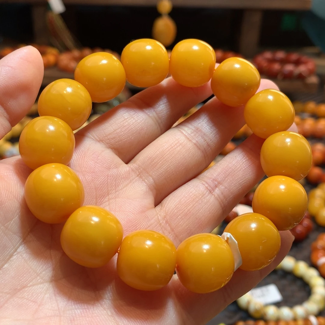 蜜蜡未镶嵌手串蜜蜡手串