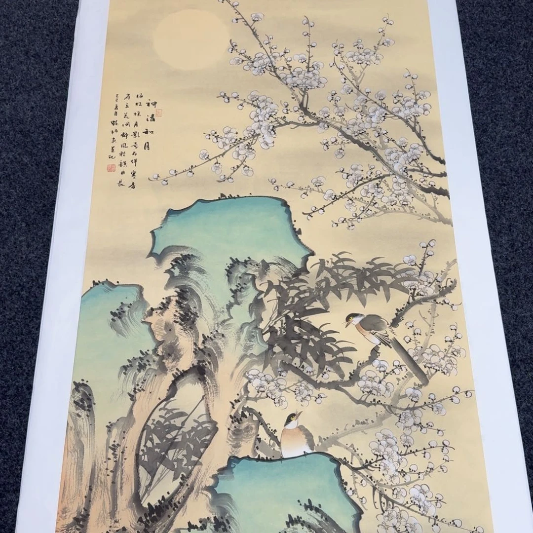 国画国画作品纯手绘山水花鸟