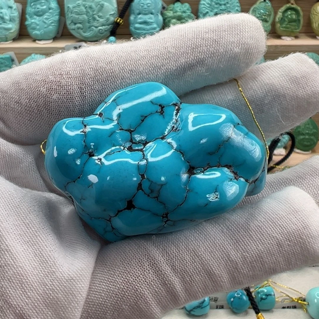 未镶嵌绿松石随形 35mm林****窗