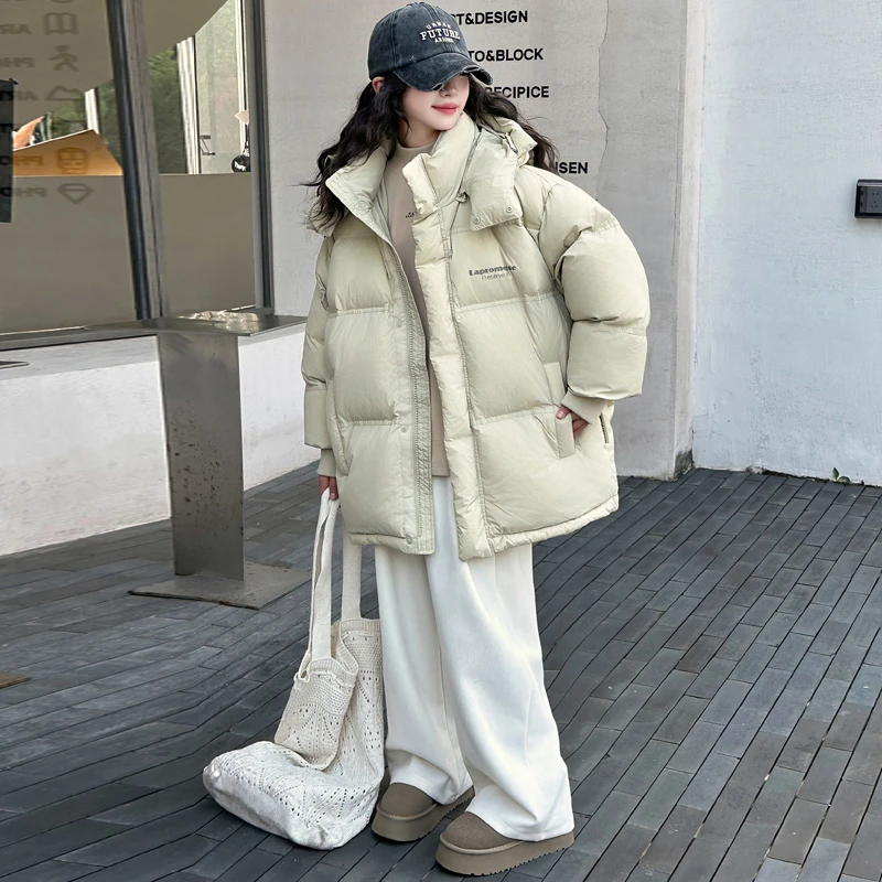 羽绒服童装冬季2025新款时尚洋气女童外套8-15岁大童儿童冬装衣服