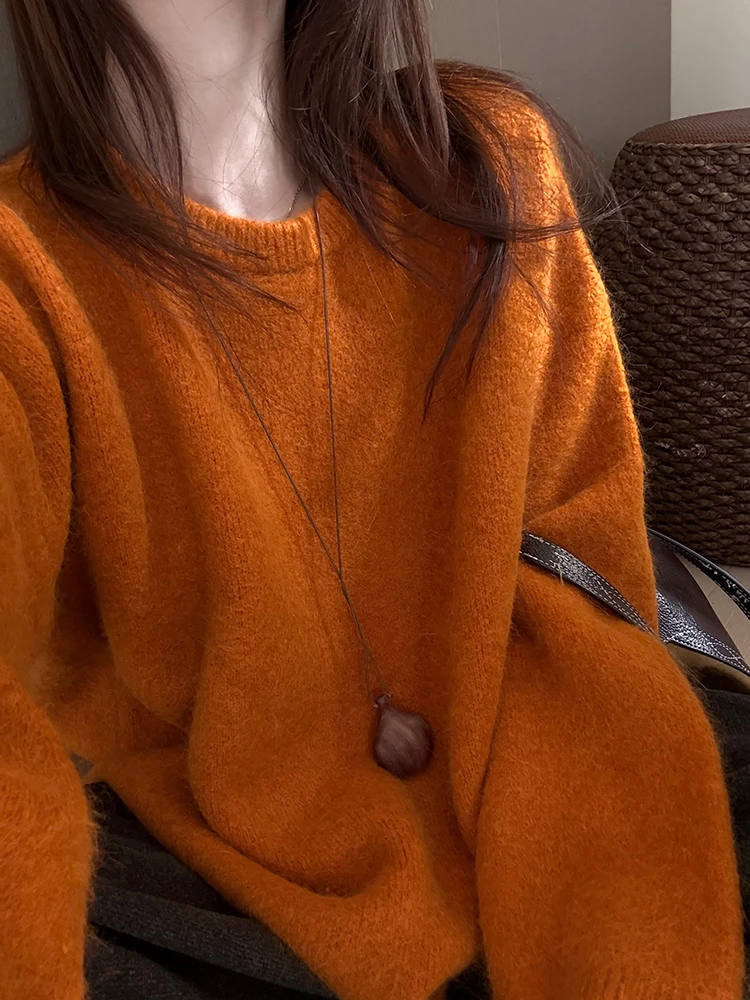 巨好看套头毛衣女2025冬季内搭加厚韩版针织衫百搭慵懒风针织上衣