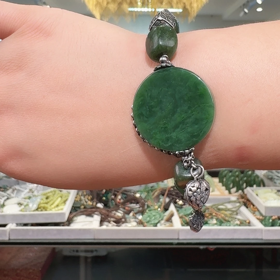 和田玉未镶嵌手链