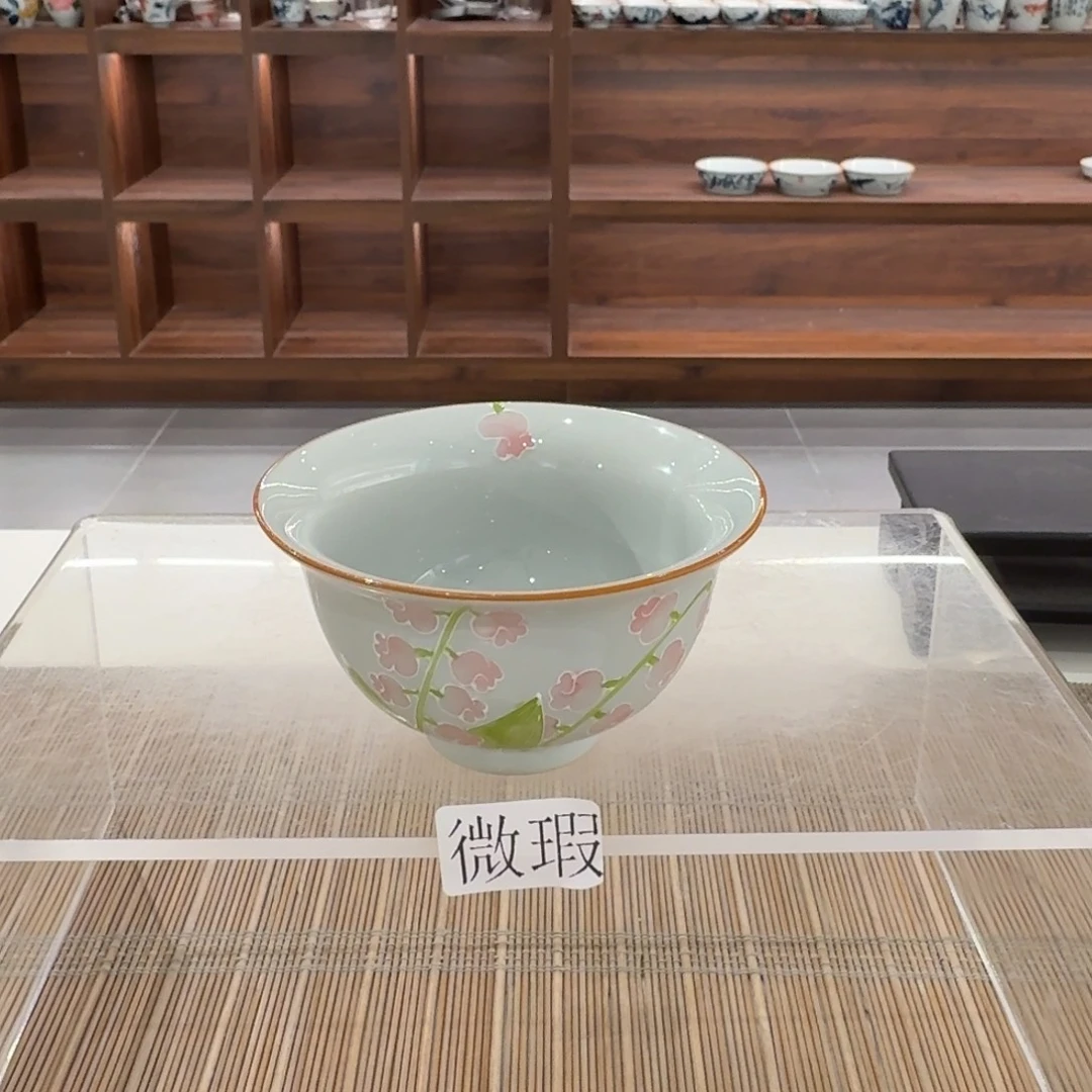 釉下手绘茶具微瑕