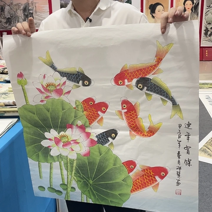国画今天早上国画作品欣