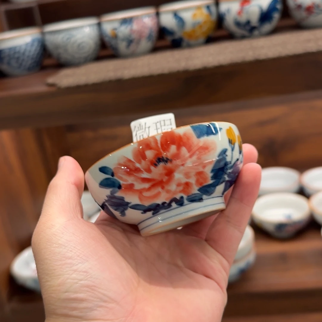 釉下彩纯手绘微瑕