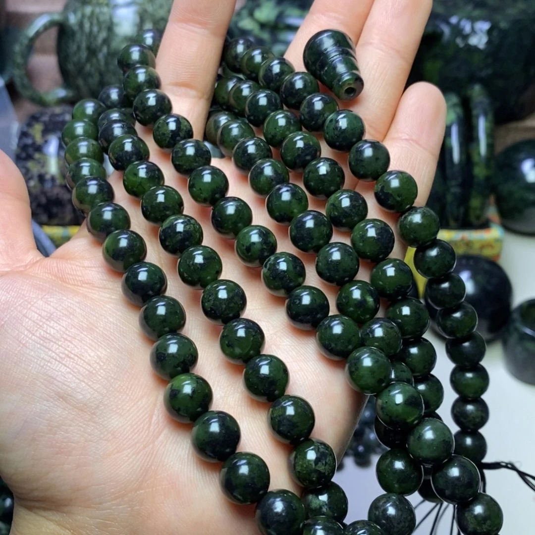 未镶嵌蛇纹石玉手链汉**生