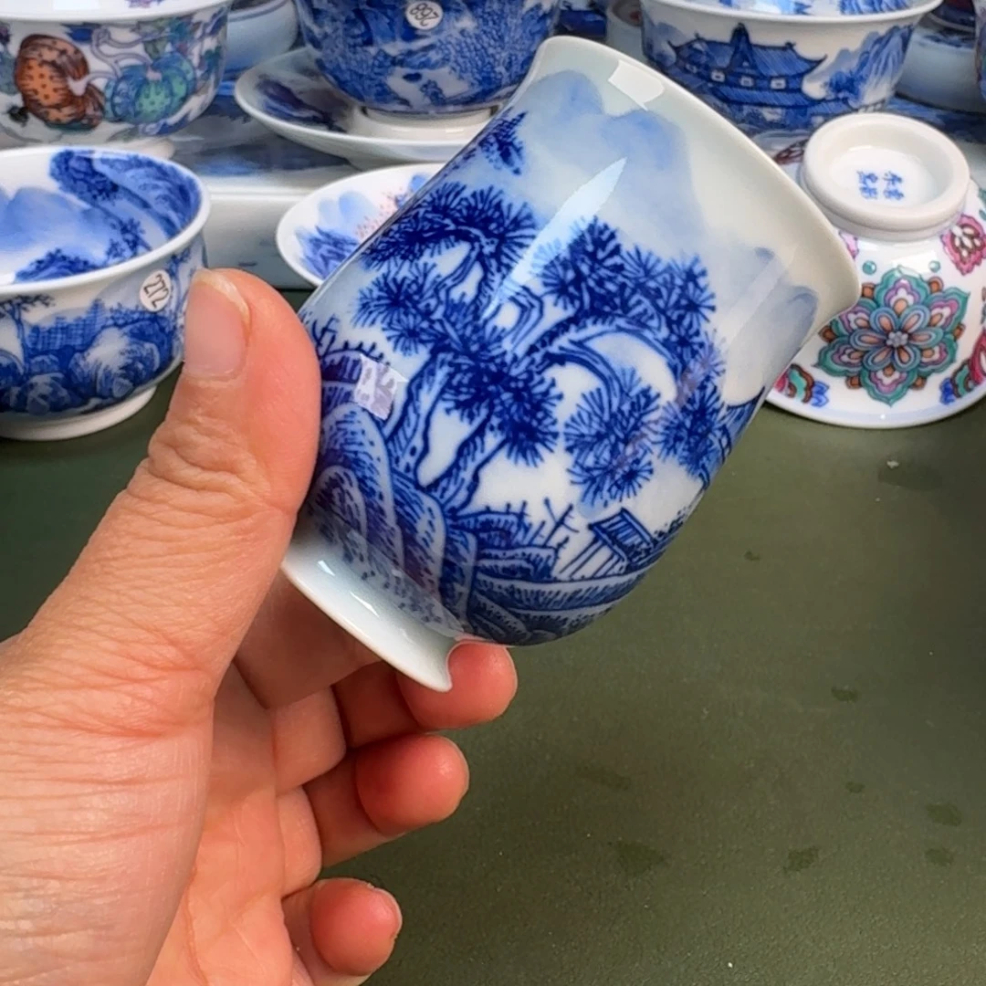 陶瓷景德镇纯手绘茶具圆圆211