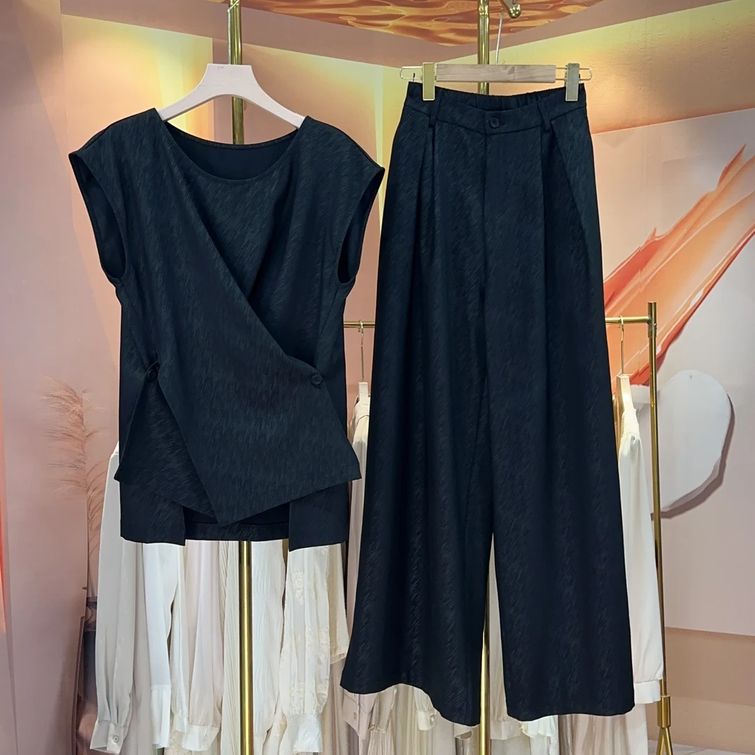 现货【RG742】2025年时尚气质百搭减龄新款小衫休闲裤女装套装