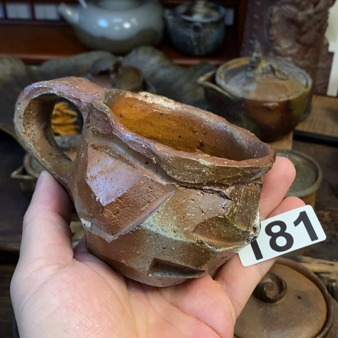 备前烧柴烧茶具马克杯全新