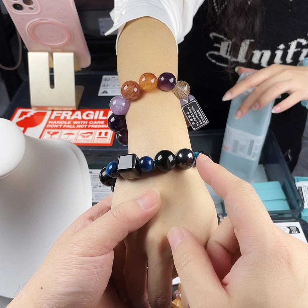 水晶手链银S925镶嵌