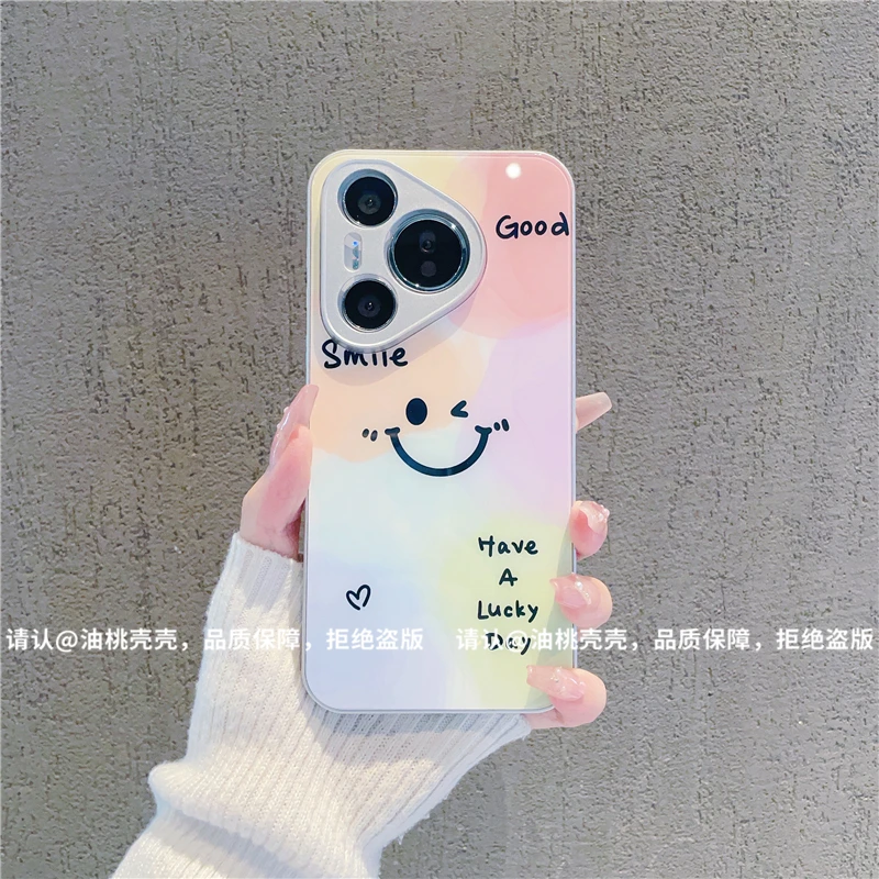 （华为Pura70系列）金属漆玻璃壳适用华为Pura70/Pro/+/ultra手机壳