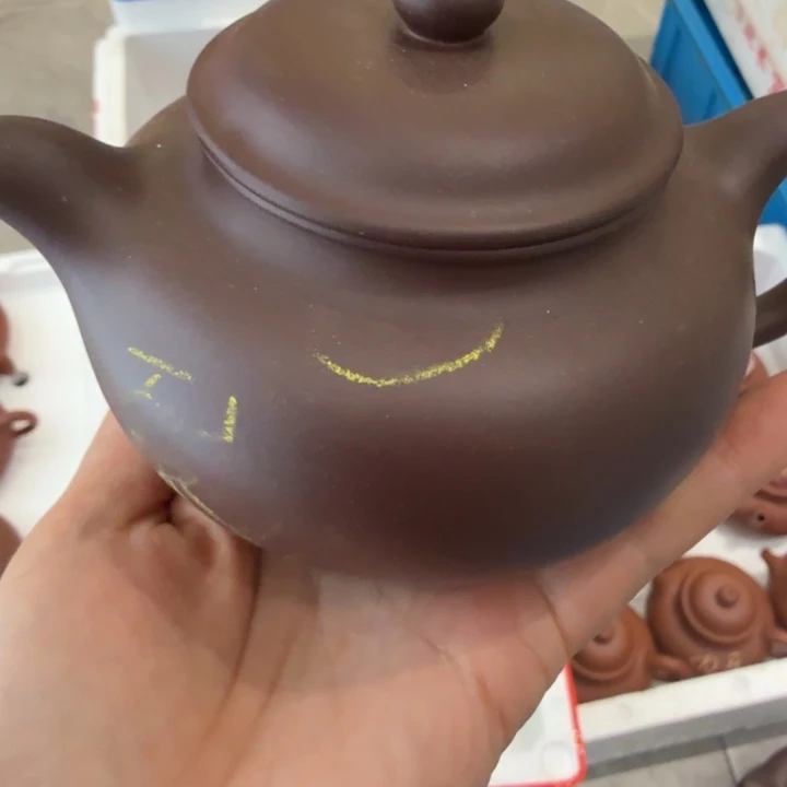 紫砂茶壶320cc紫泥微瑕掇只