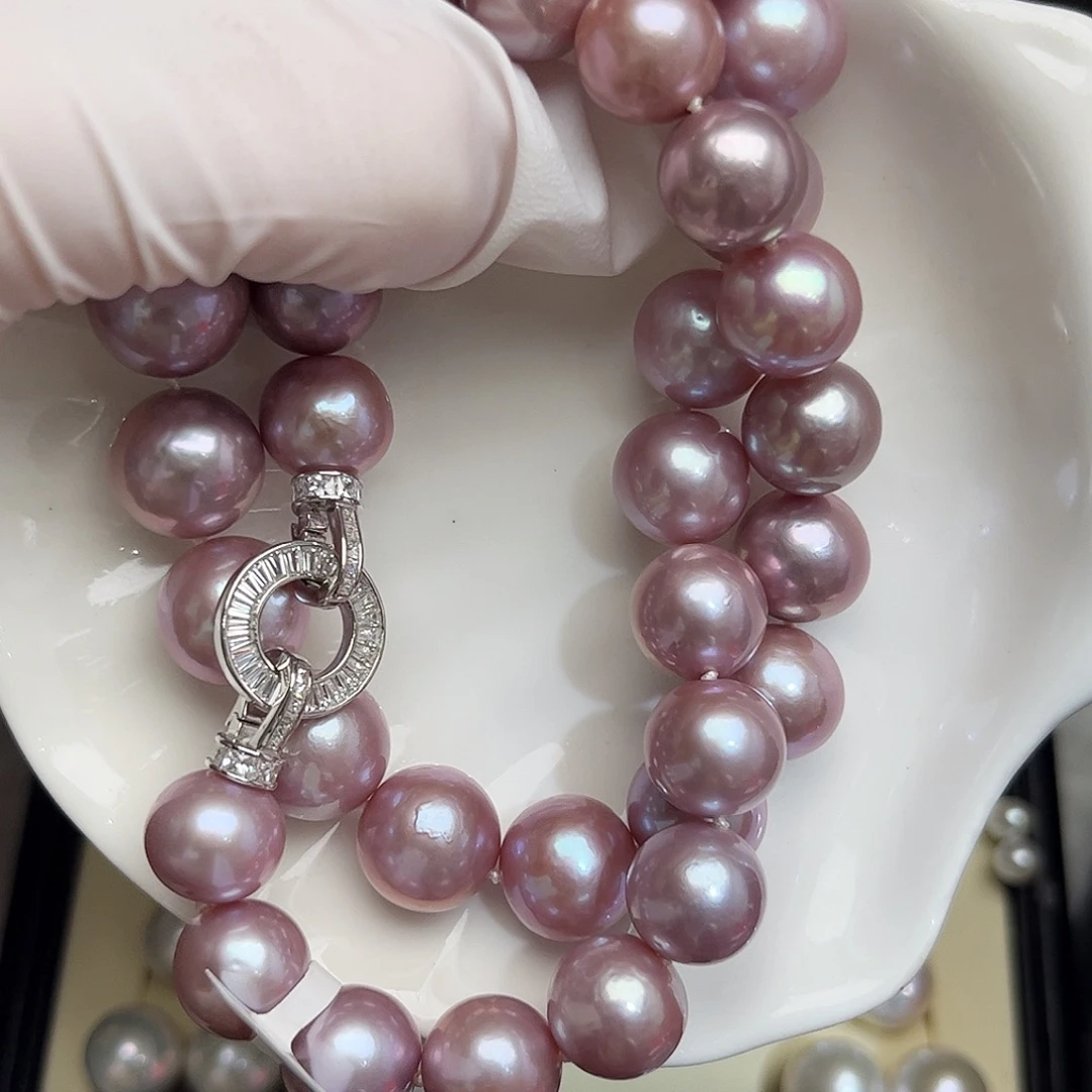 我***财银S925镶嵌耳饰淡水珍珠