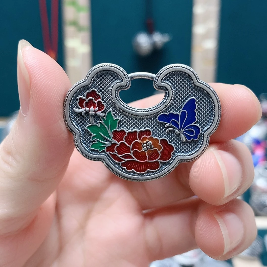 足银玻璃足银吊坠