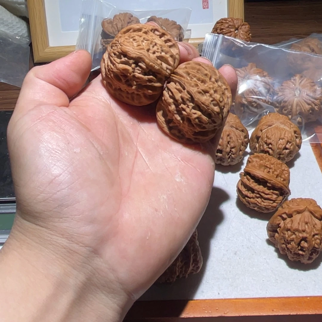 文玩核桃把件43全品磨盘