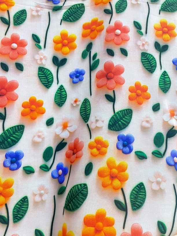 花色棉绸连衣裙防蚊裤家居服面料等