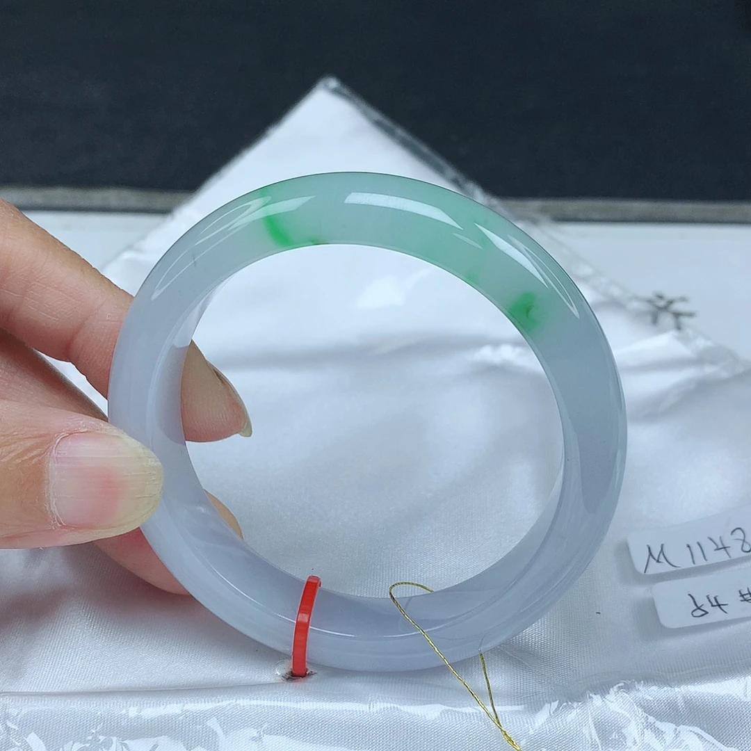 翡翠未镶嵌手镯54圈4861