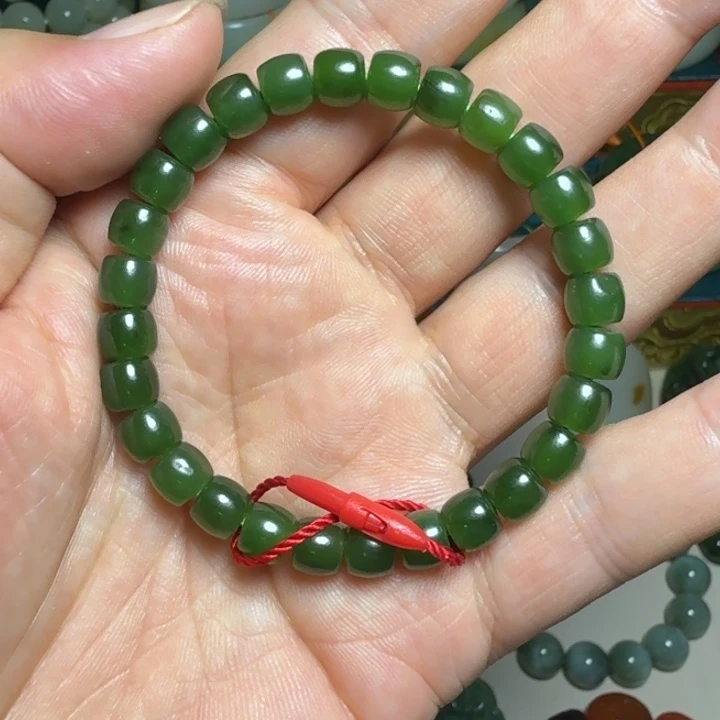 和田玉(碧玉)未镶嵌手串