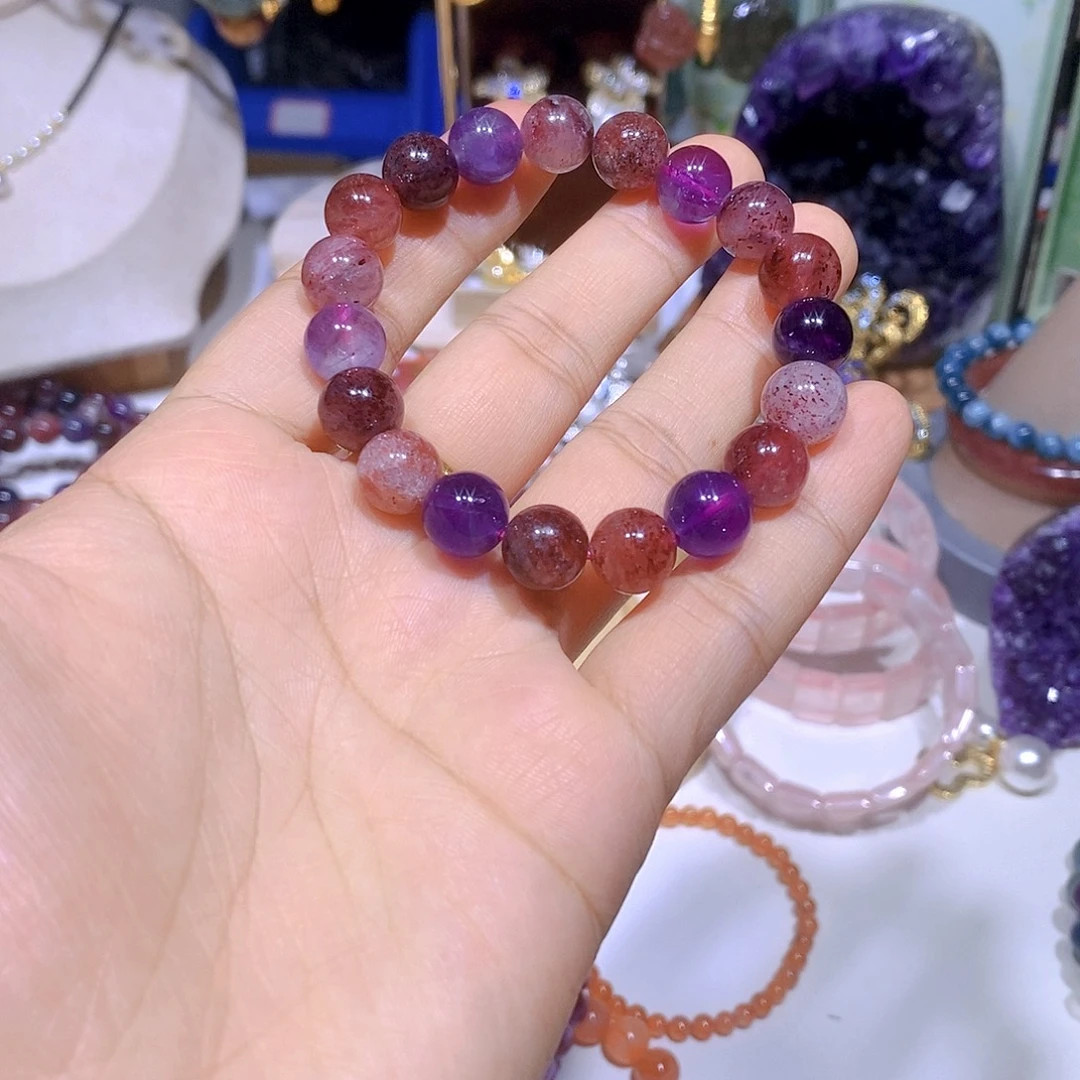 未镶嵌水晶手链超八