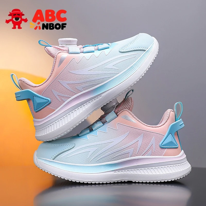 ABC NBOF女童鞋3-12春秋款皮面防水女孩休闲鞋轻便软底儿童运动鞋