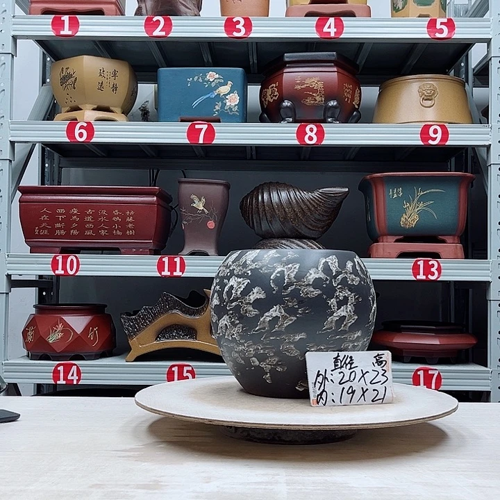 紫砂花盆紫砂花盆