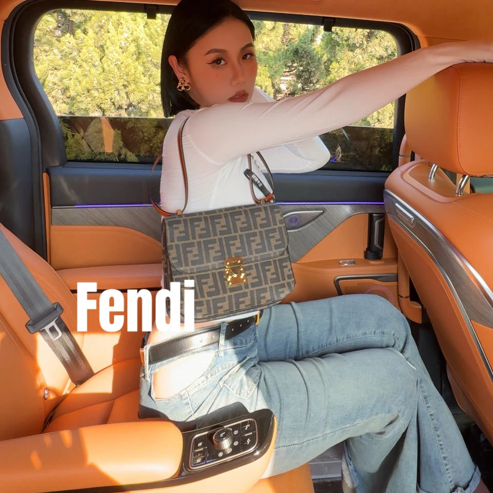 修复品619616/FENDI/芬迪老花凯莉kelly包