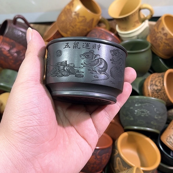 茶杯紫砂全手工紫砂主人杯
