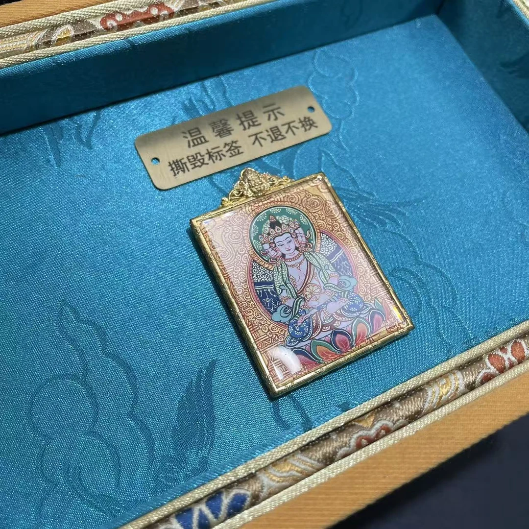 18k大日如来系列唐卡吊坠@k