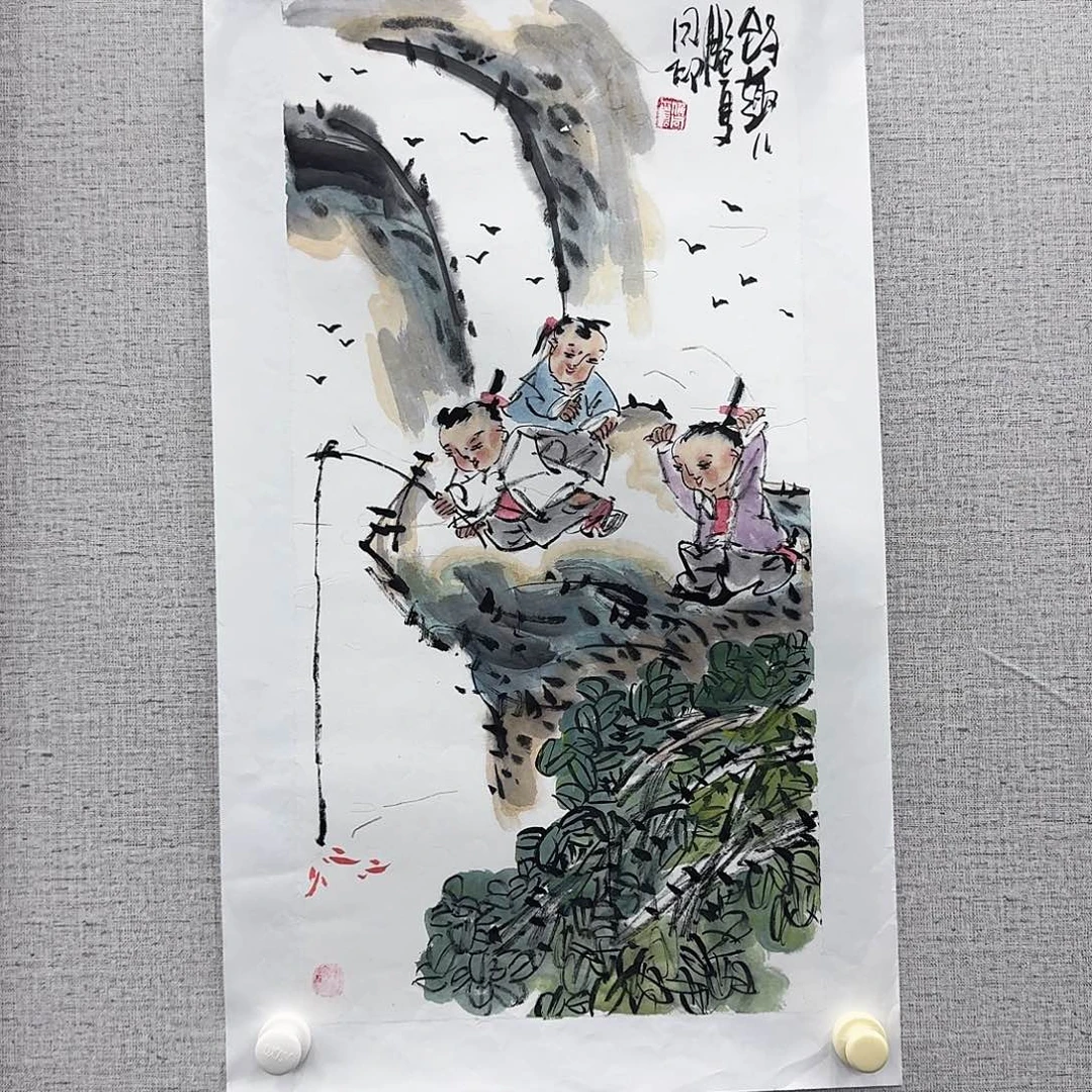 国画国画亲笔手绘