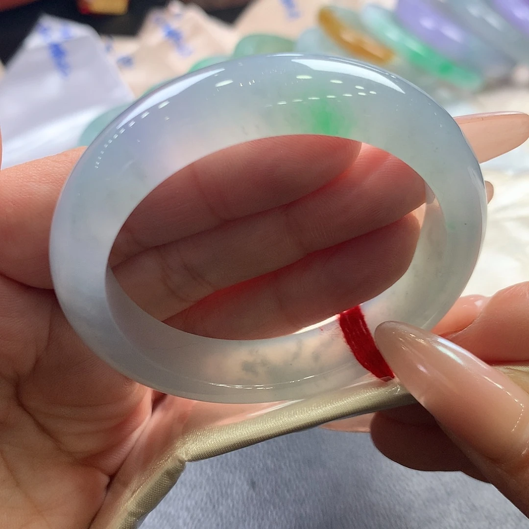 翡翠未镶嵌手镯51.6正