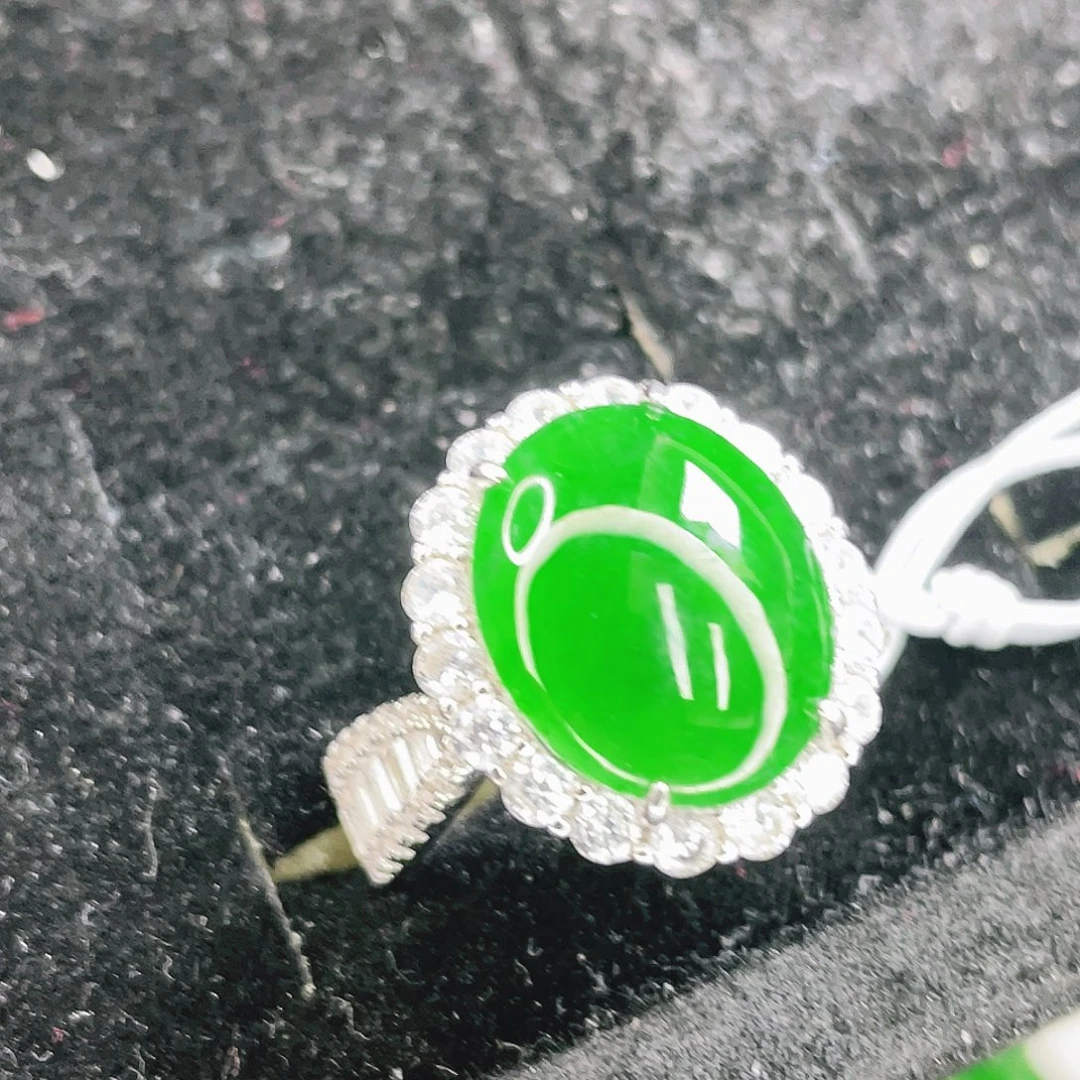 翡翠银S925镶嵌颈饰26