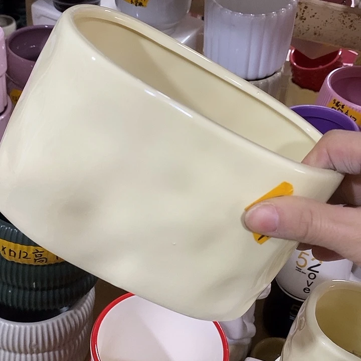 陶摆件陶盆有孔 瑕疵介意勿拍