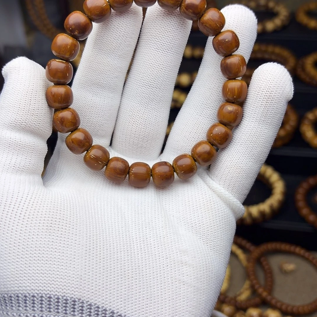 紫金鼠手串实心尺寸10的一点点白