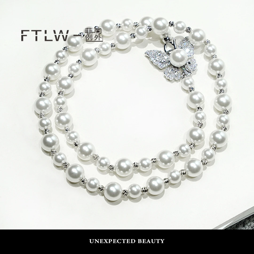 合金仿珍珠项链 FTLW-气质百搭精致项链-3262