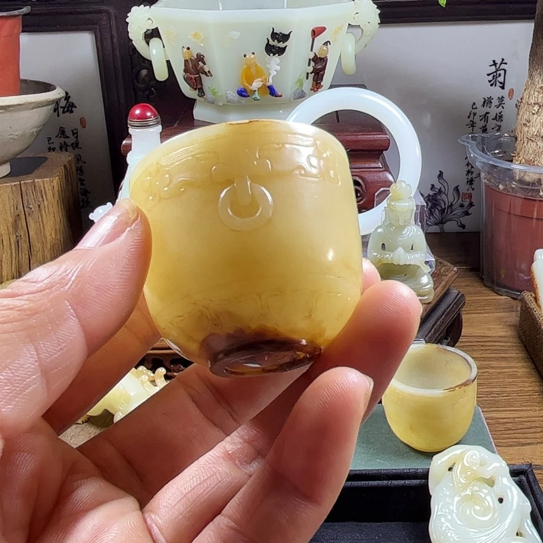 和田玉未镶嵌颈饰三*堂