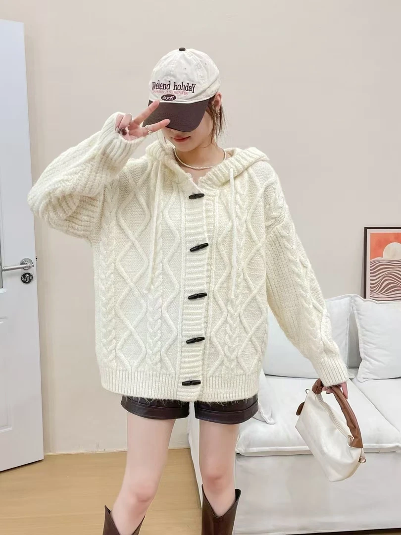 MEIDAN女装【编号111-140】百搭慵懒风毛衣针织衫宽松时尚韩版休闲