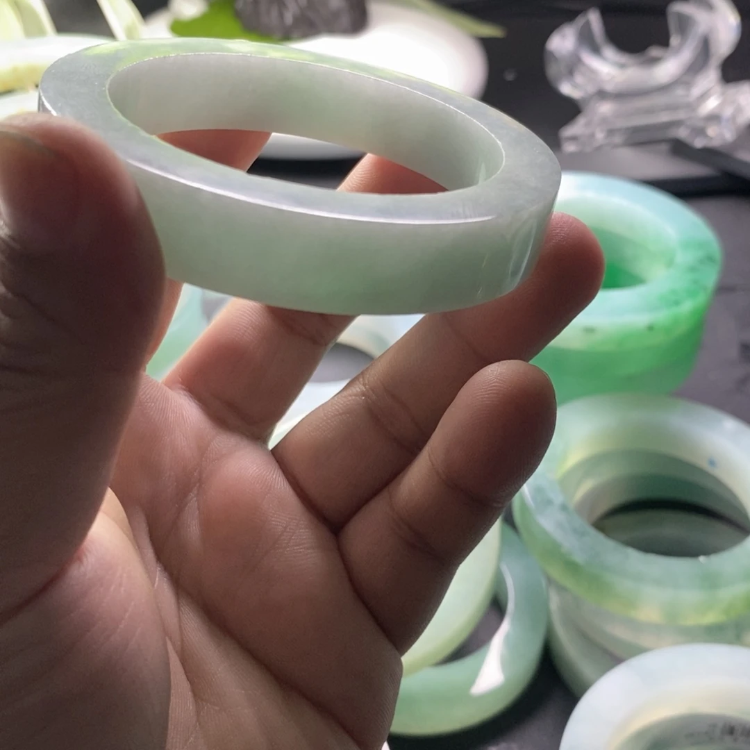 十***音定制翡翠未镶嵌手镯