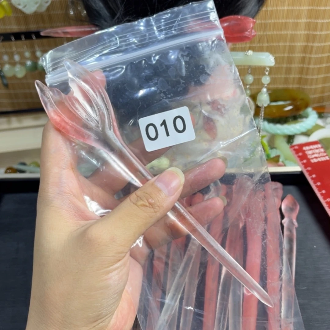 6***8蛇纹石玉未镶嵌发饰