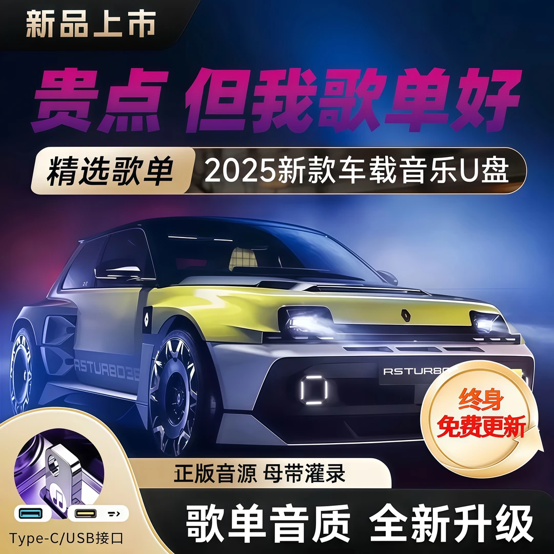 【正版授权】2025柏林之音1500高品质黑胶芯片车载U盘黑胶原声母带