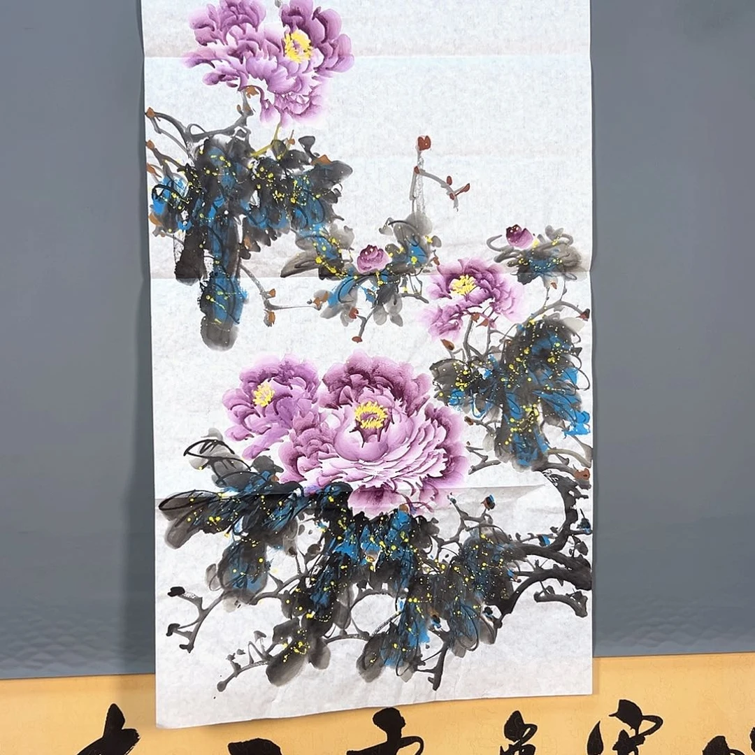 国画502 花鸟和蝴蝶都会成为