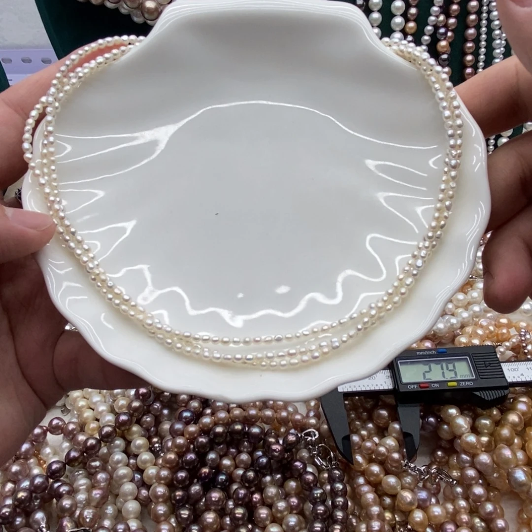 淡水珍珠银S925镶嵌天然淡水珍珠无人工干预4